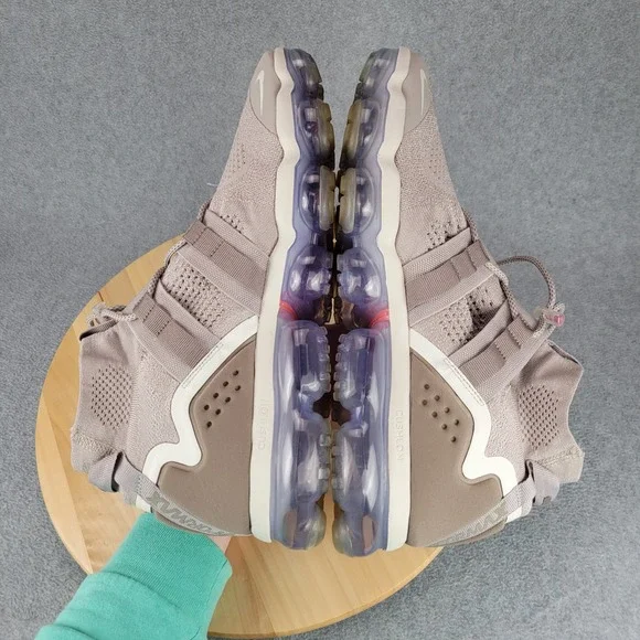 Nike Air VaporMax Flyknit Utility Moon Particle AH6834-205 Mens 14 Taupe Sneaker - Picture 7 of 12